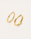 Pack 2 Bagues Nea Acier Plaqué Or