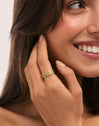 Pack 3 Anéis Odisea Colors Aço Banhado a Ouro