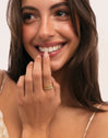 Pack 3 Anéis Odisea Colors Aço Banhado a Ouro