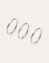 Pack 3 Anéis Palmar Spark Aço