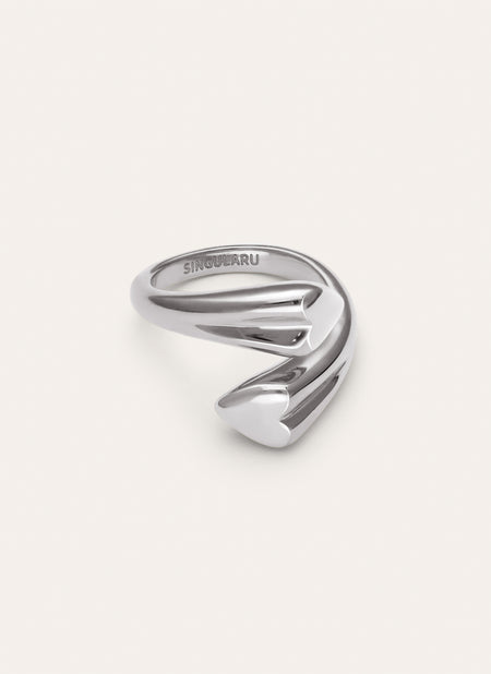 Anillo Abbraccio Amour Acero