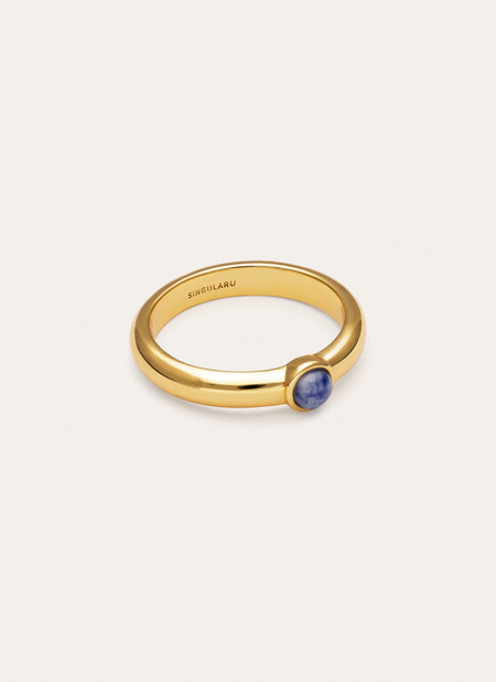 Bague Alma Cyanite Plaqué Or