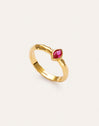 Imagen detalle de Bague Alma Rosé Plaqué Or