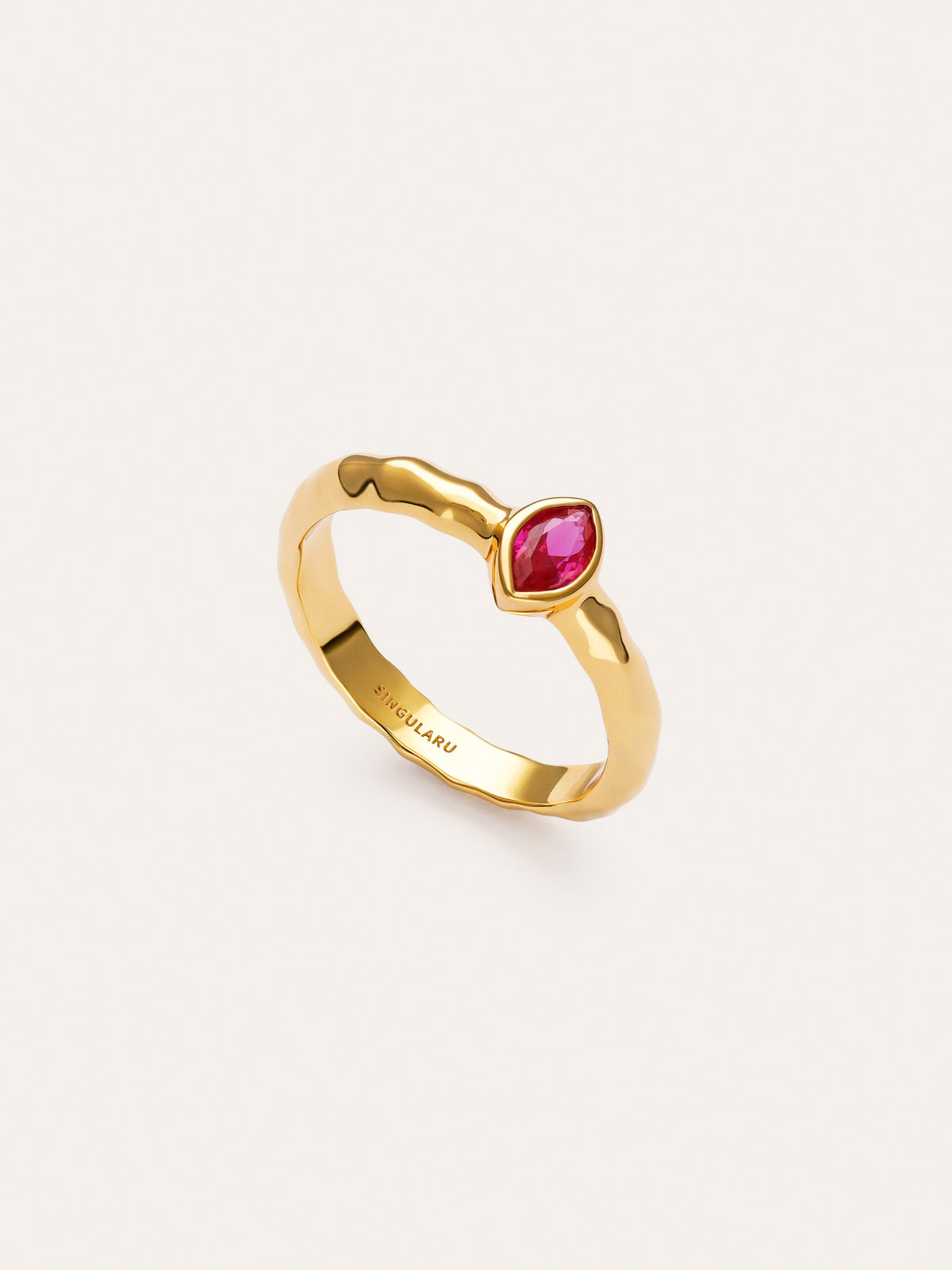 Imagen detalle de Bague Alma Rosé Plaqué Or