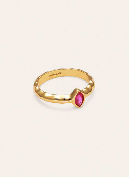 Bague Alma Rosé Plaqué Or
