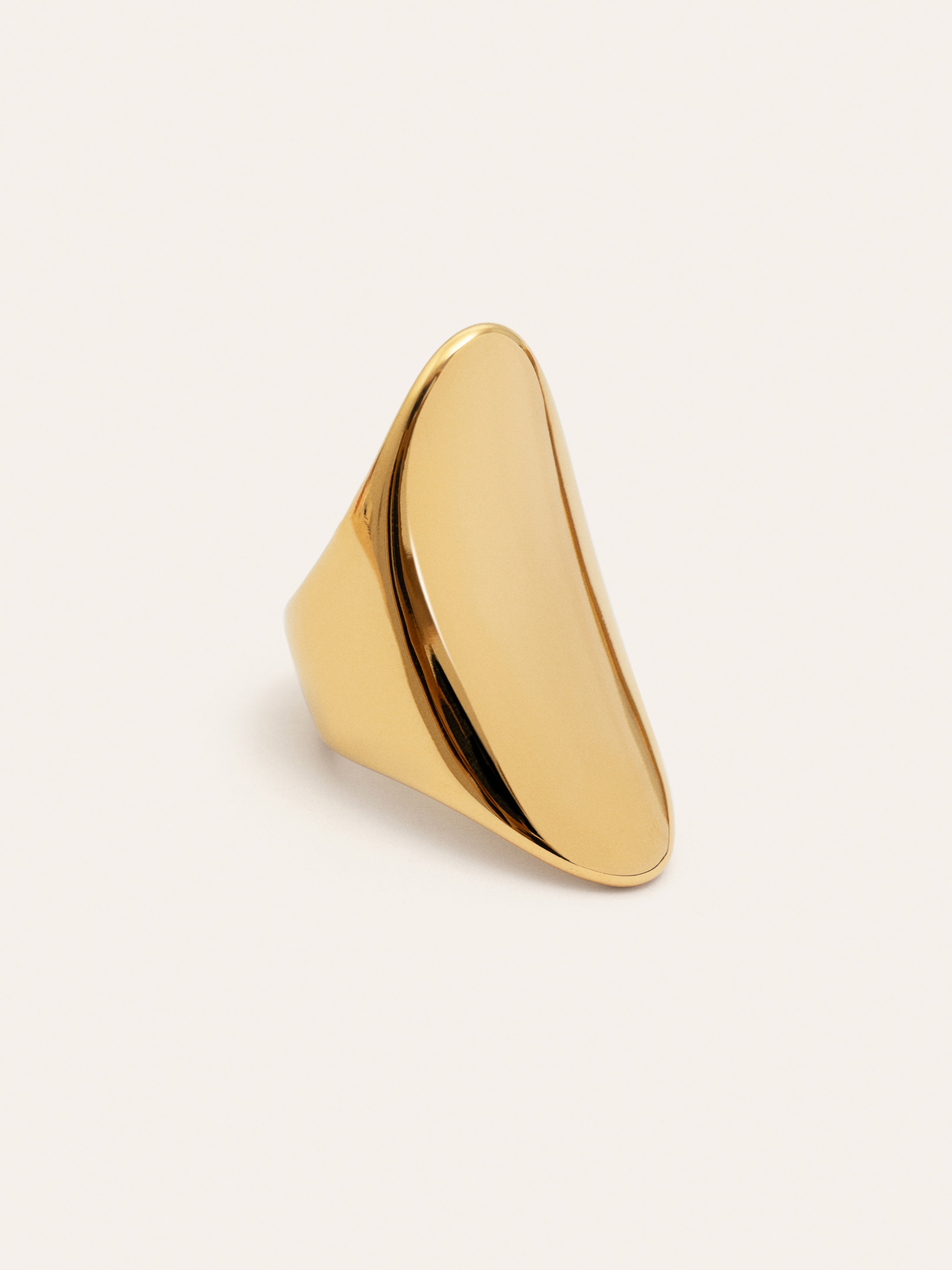 Anillo Bohemian Acero Baño Oro