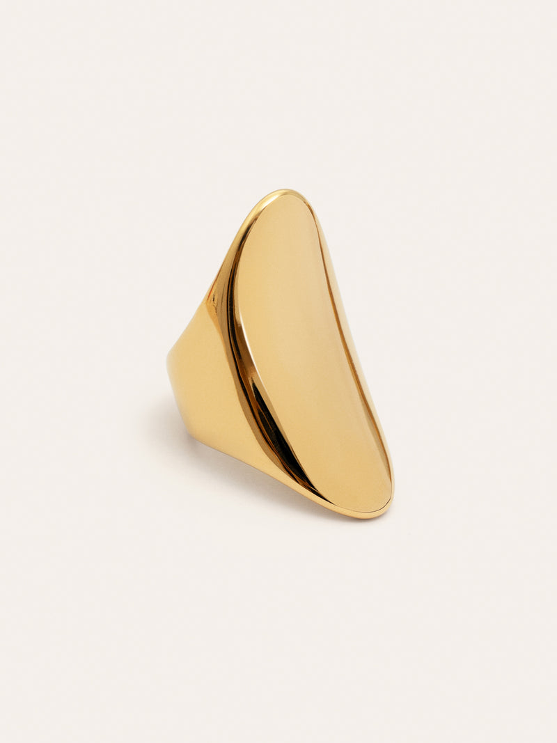 Bohemian Stainless Steel Gold Ring