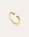 Cane Kyanite Gold-Plated Ring