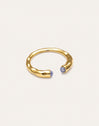 Cane Kyanite Gold-Plated Ring