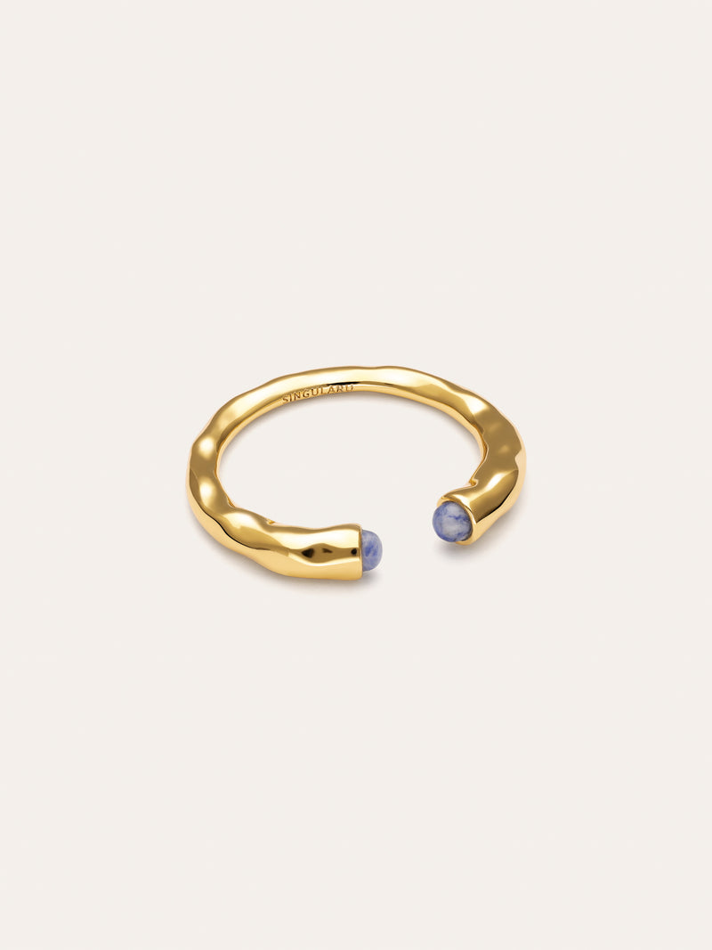 Cane Kyanite Gold-Plated Ring