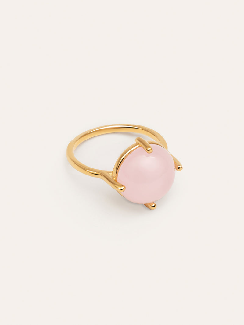 Anillo Celebrate Pink Baño Oro