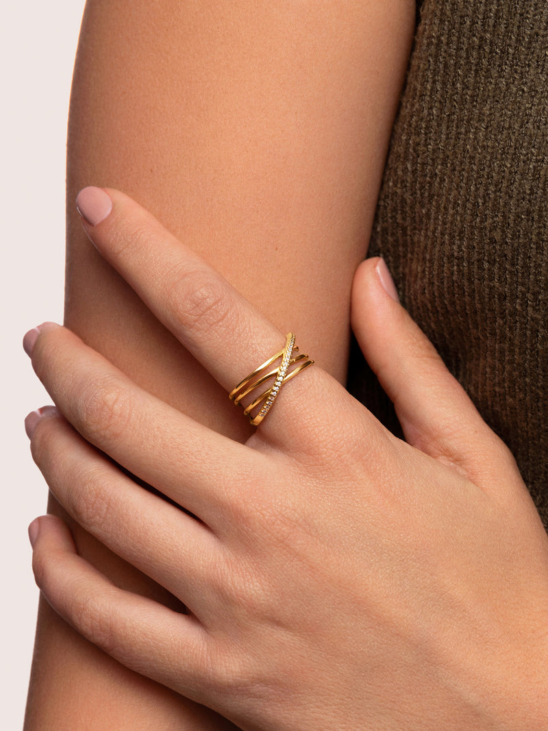 Anillo Comete Baño Oro