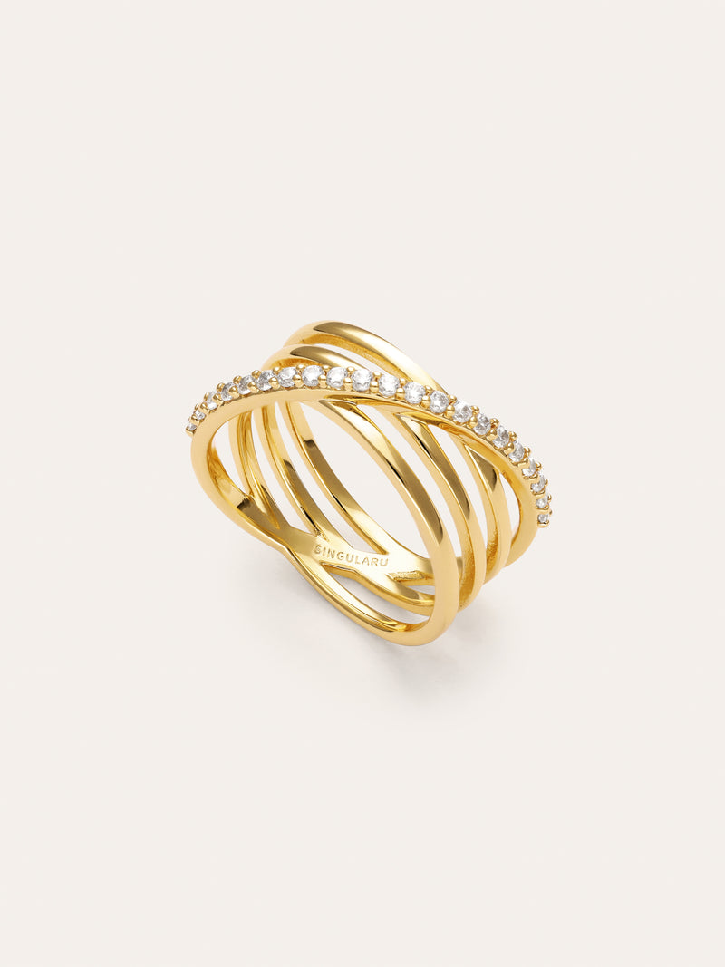 Anillo Comete Baño Oro