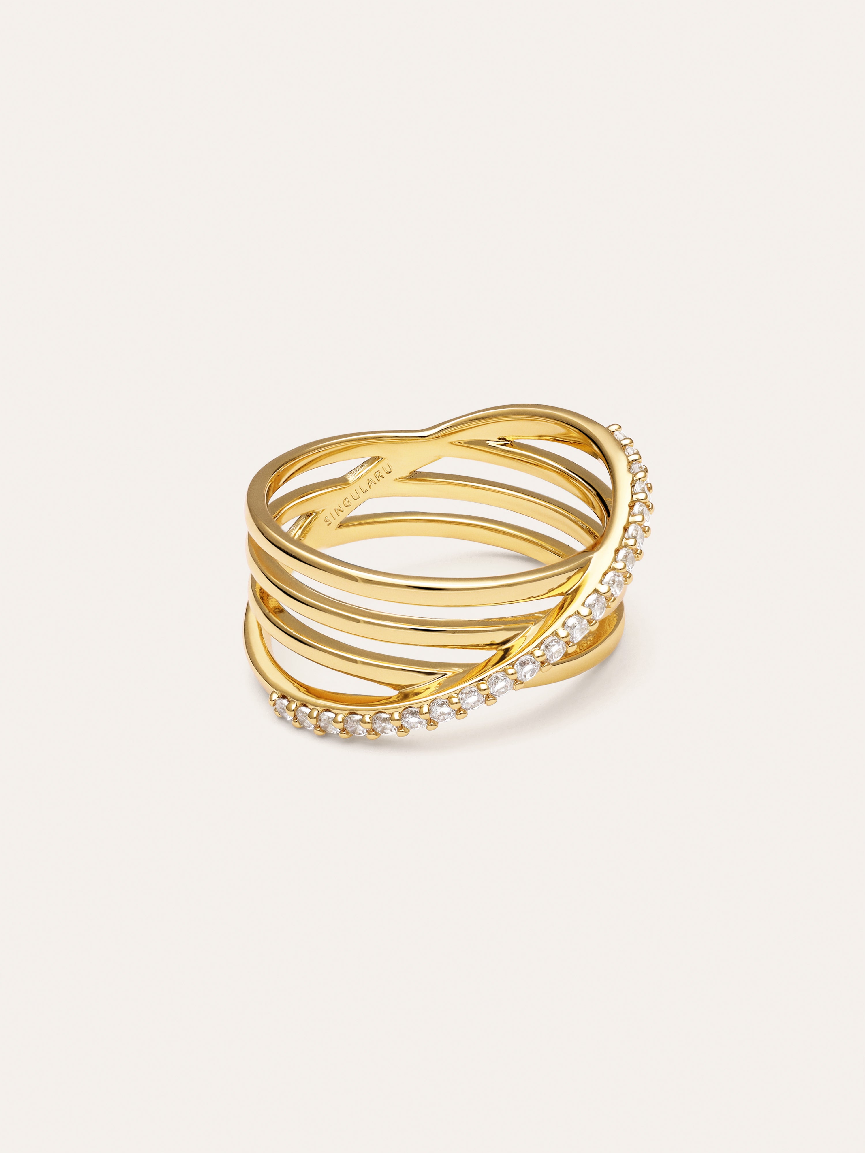 Anillo Comete Baño Oro