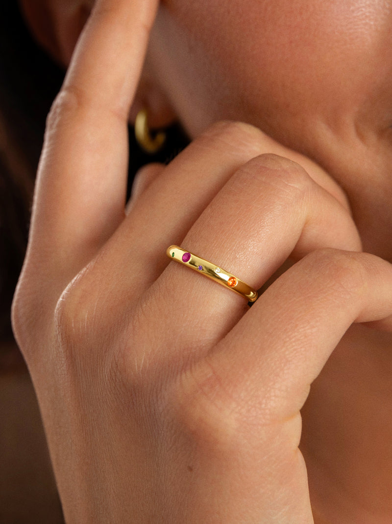 Anillo Colors Space Baño Oro