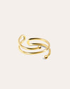 Double Dot Gold Ring