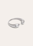 Bague Double Goutte Acier