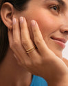 Anillo Doble Twist Baño Oro
