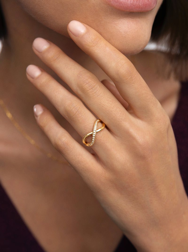 Bague Eterna Sparks Plaqué Or