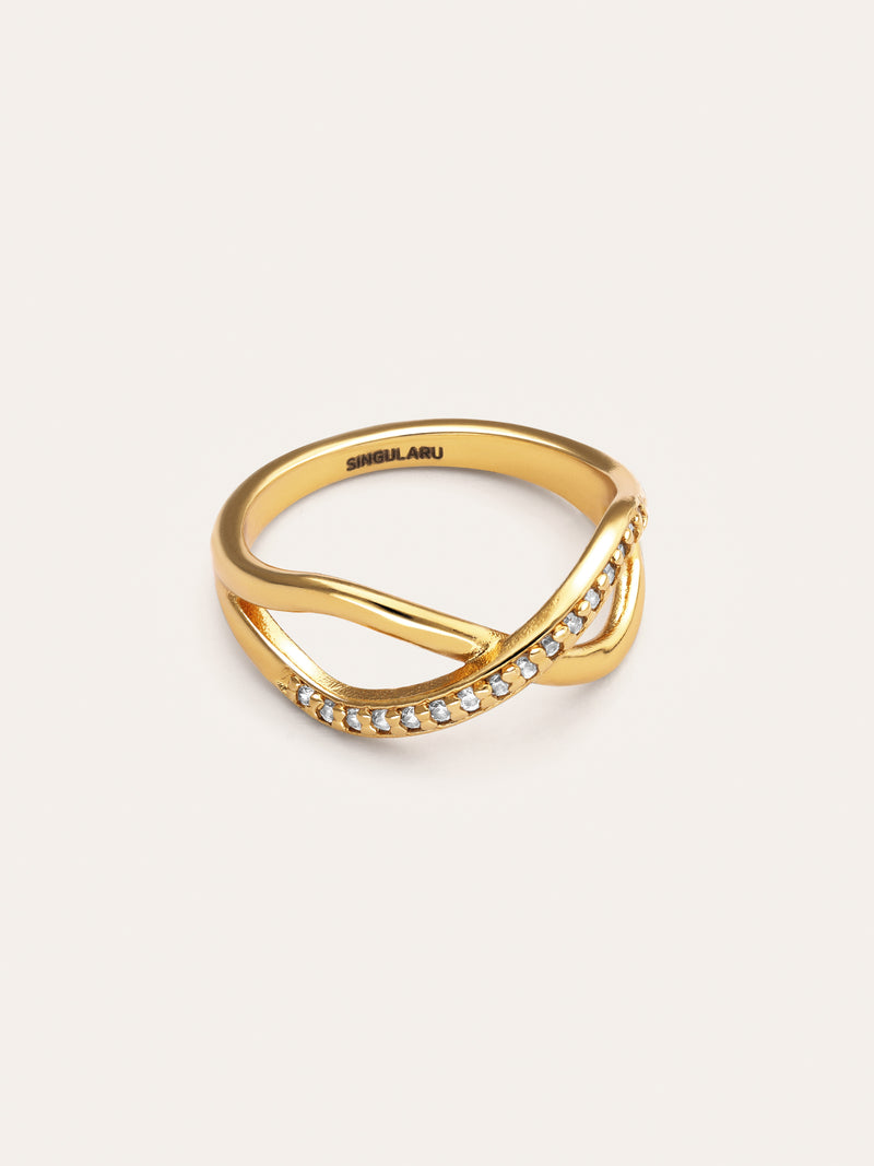 Bague Eterna Sparks Plaqué Or