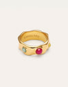 Anillo Gina Acero Baño Oro