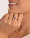Anillo Grape Colors Baño Oro