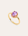 Anillo Grape Colors Baño Oro