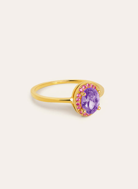 Grape Colors Ring, Gold-Plated