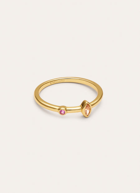 Anello Leonor Calid Placcato Oro