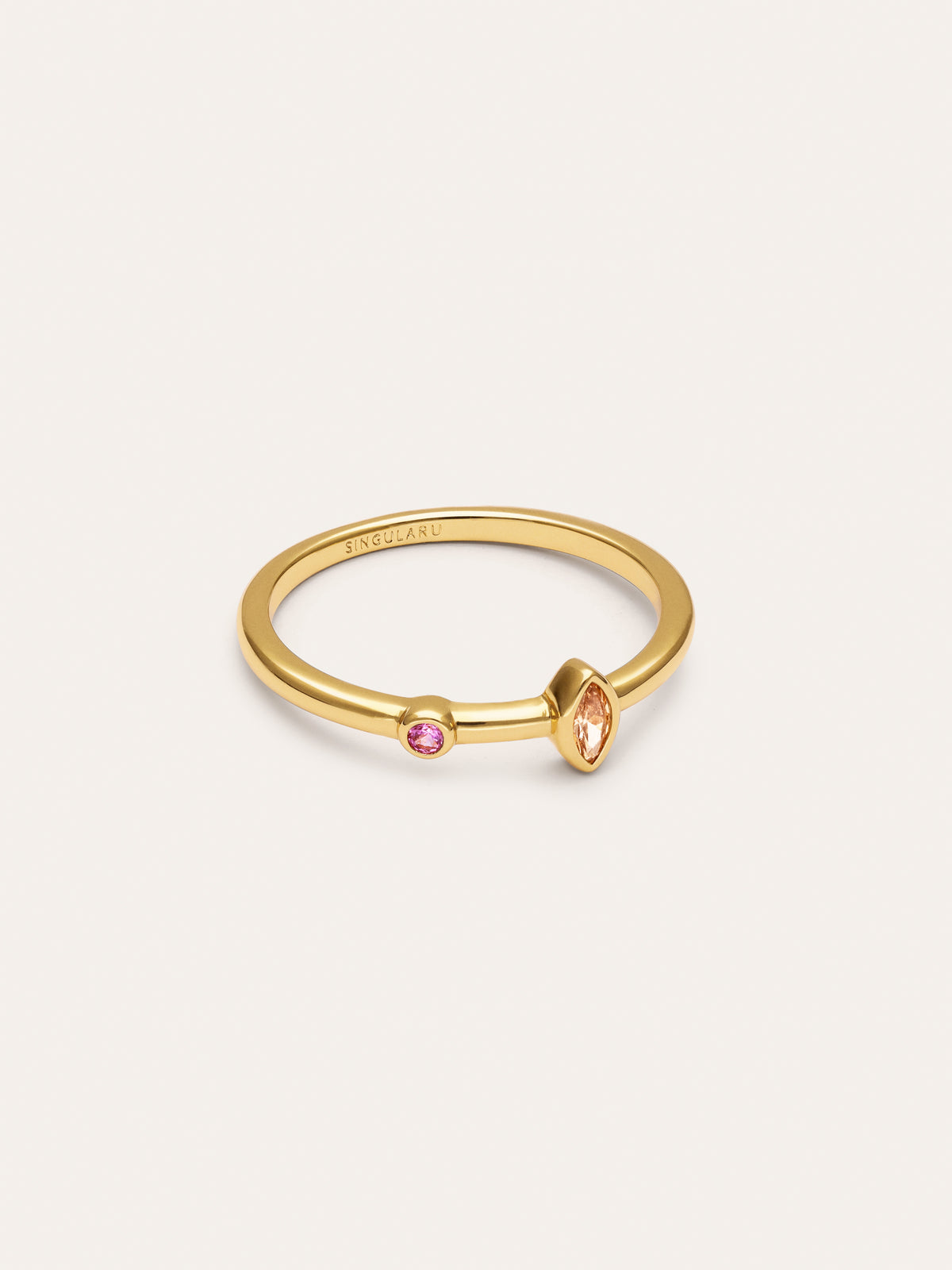 Anello Leonor Calid Placcato Oro