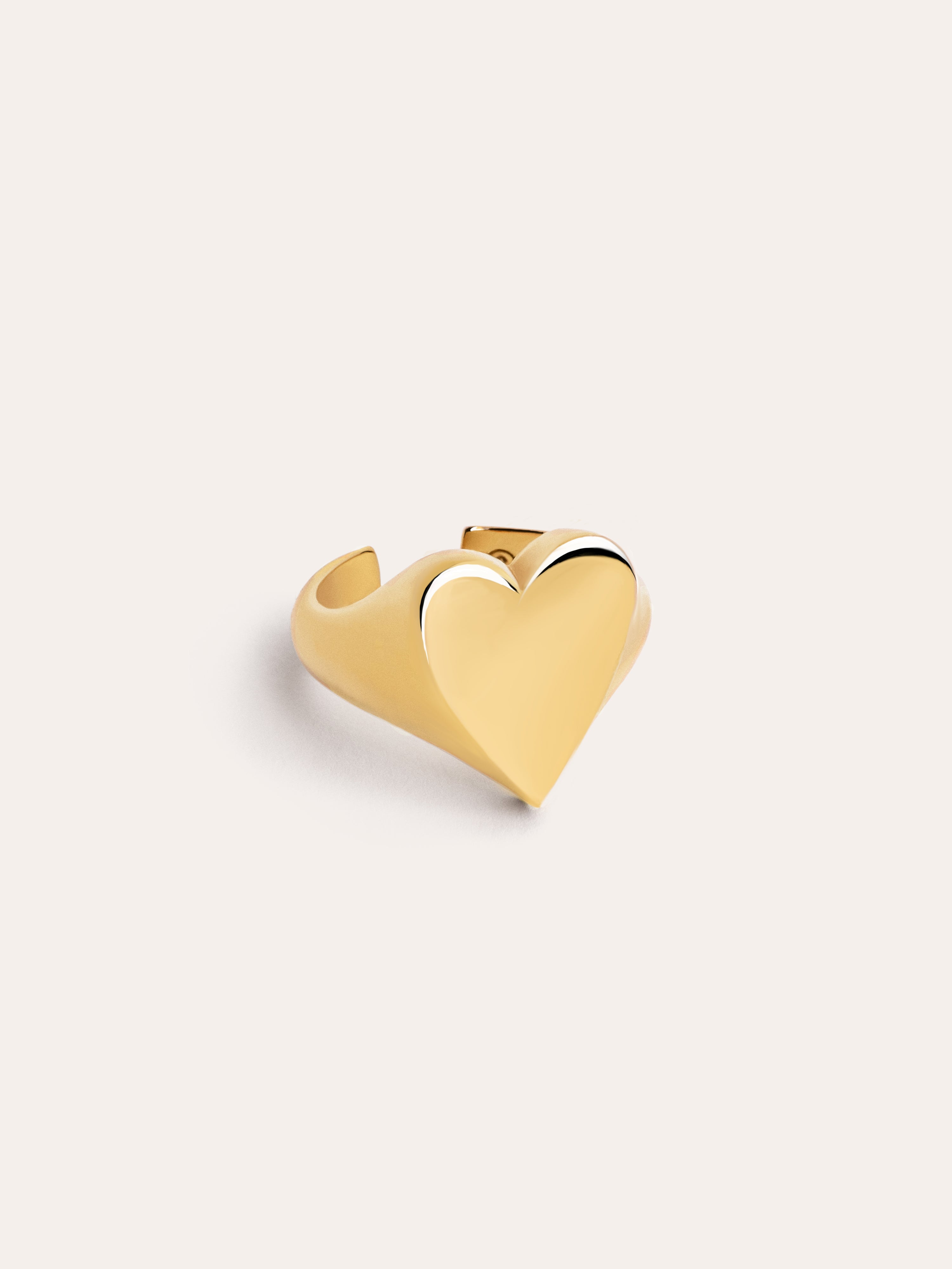 Anillo Lovely Heart Baño Oro