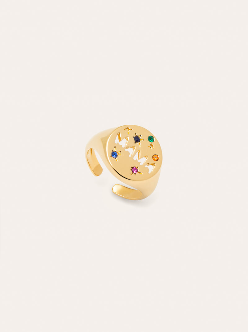 Bague Maman Plaqué Or