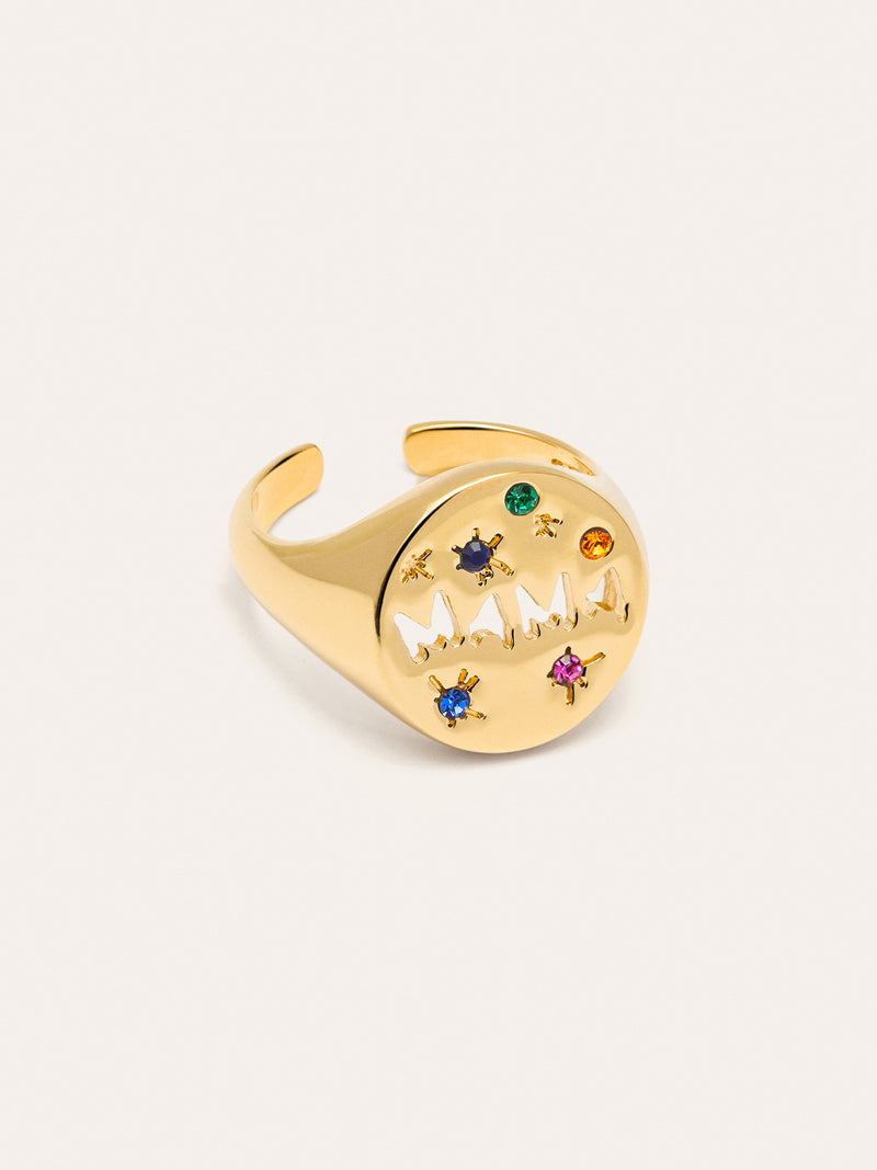 Bague Maman Plaqué Or