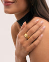 Ring Maui Stahl vergoldet