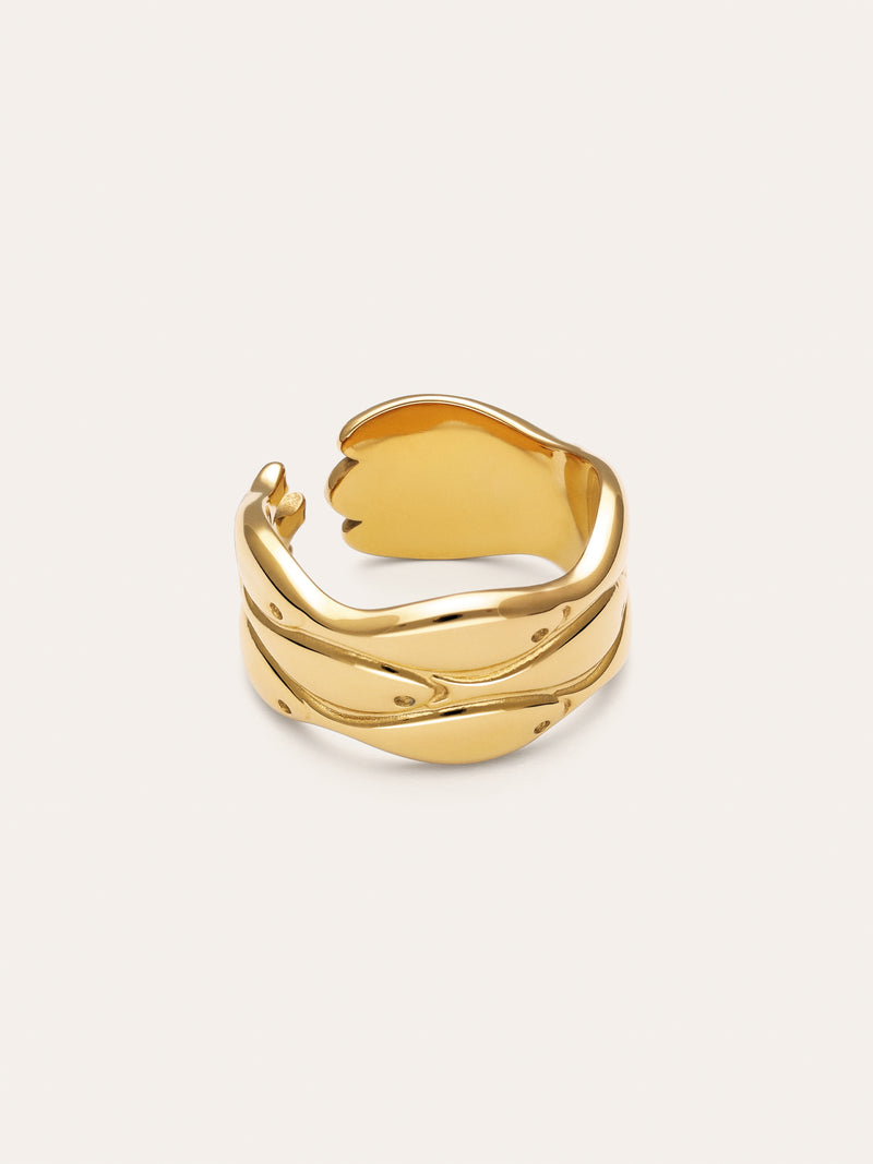 Ring Maui Stahl vergoldet