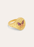 Butterfly Rose Ring Vergoldet