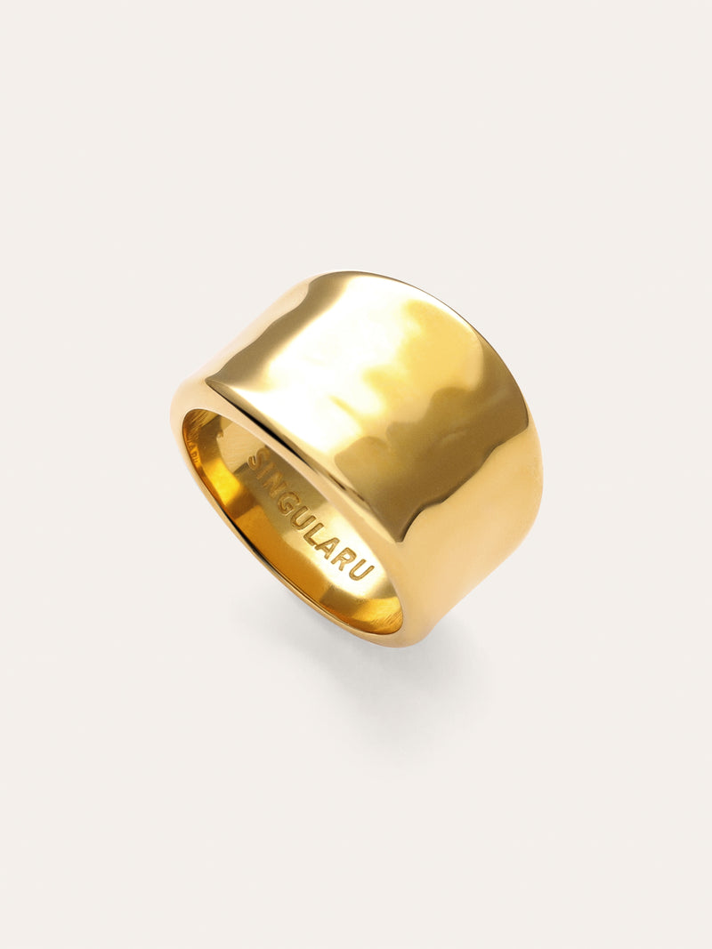 Ring My Ocean Edelstahl mit 18kt Goldbeschichtung