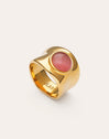 Imagen detalle de Anillo My Pink Stone Acero Baño Oro