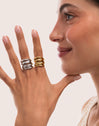 Ring Ondina Edelstahl mit 18kt Goldbeschichtung