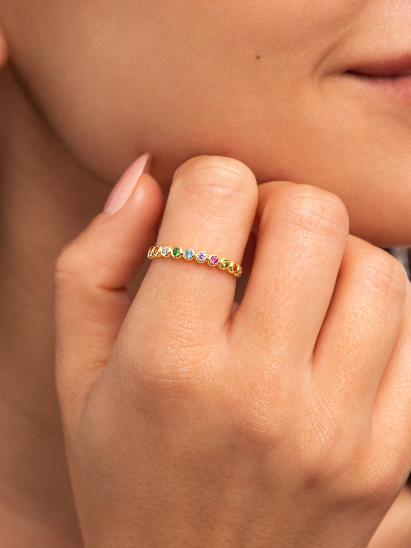 Orbit Ring, vergoldet