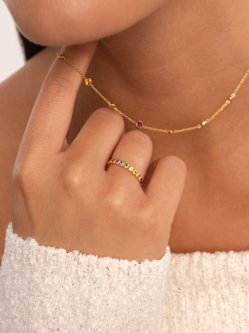Orbit Ring, vergoldet