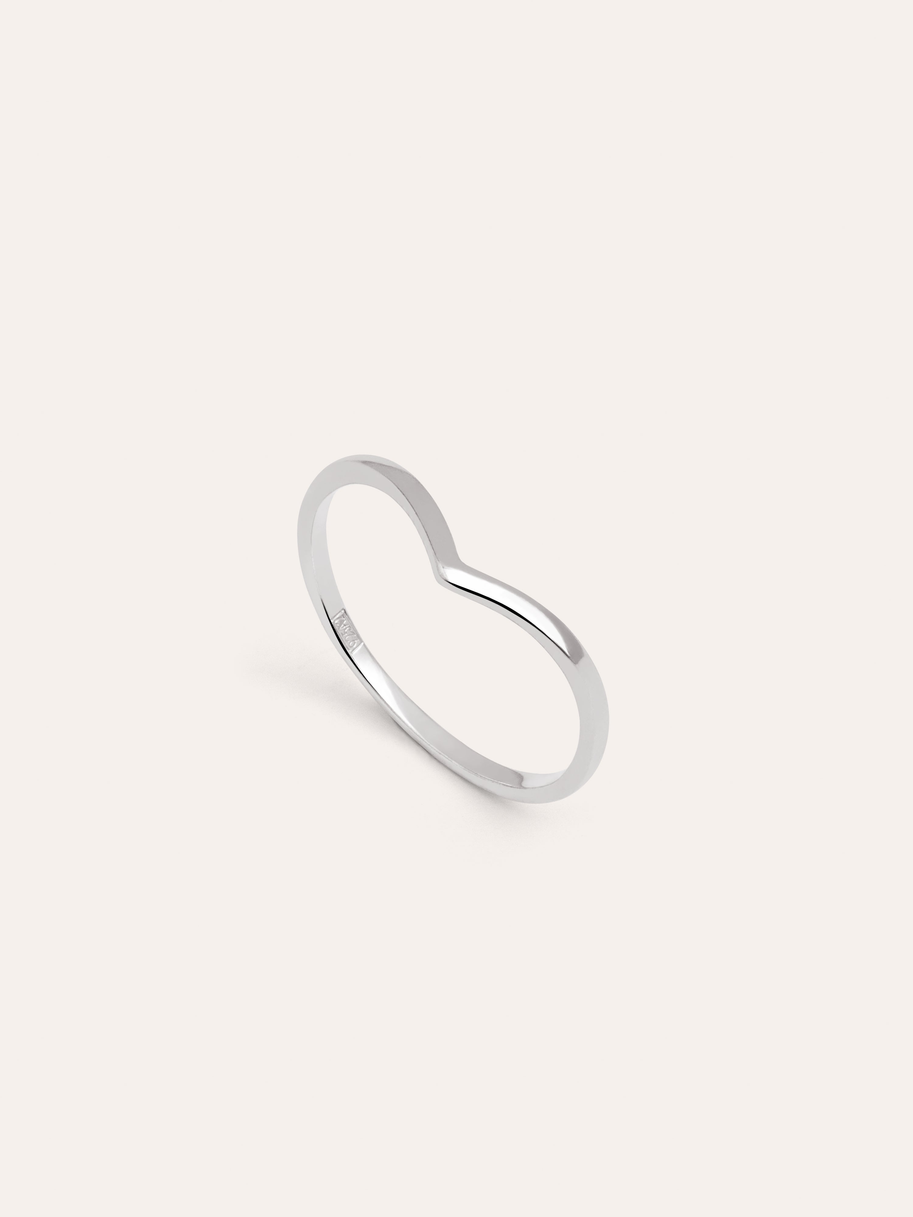 Peak Ring Silber