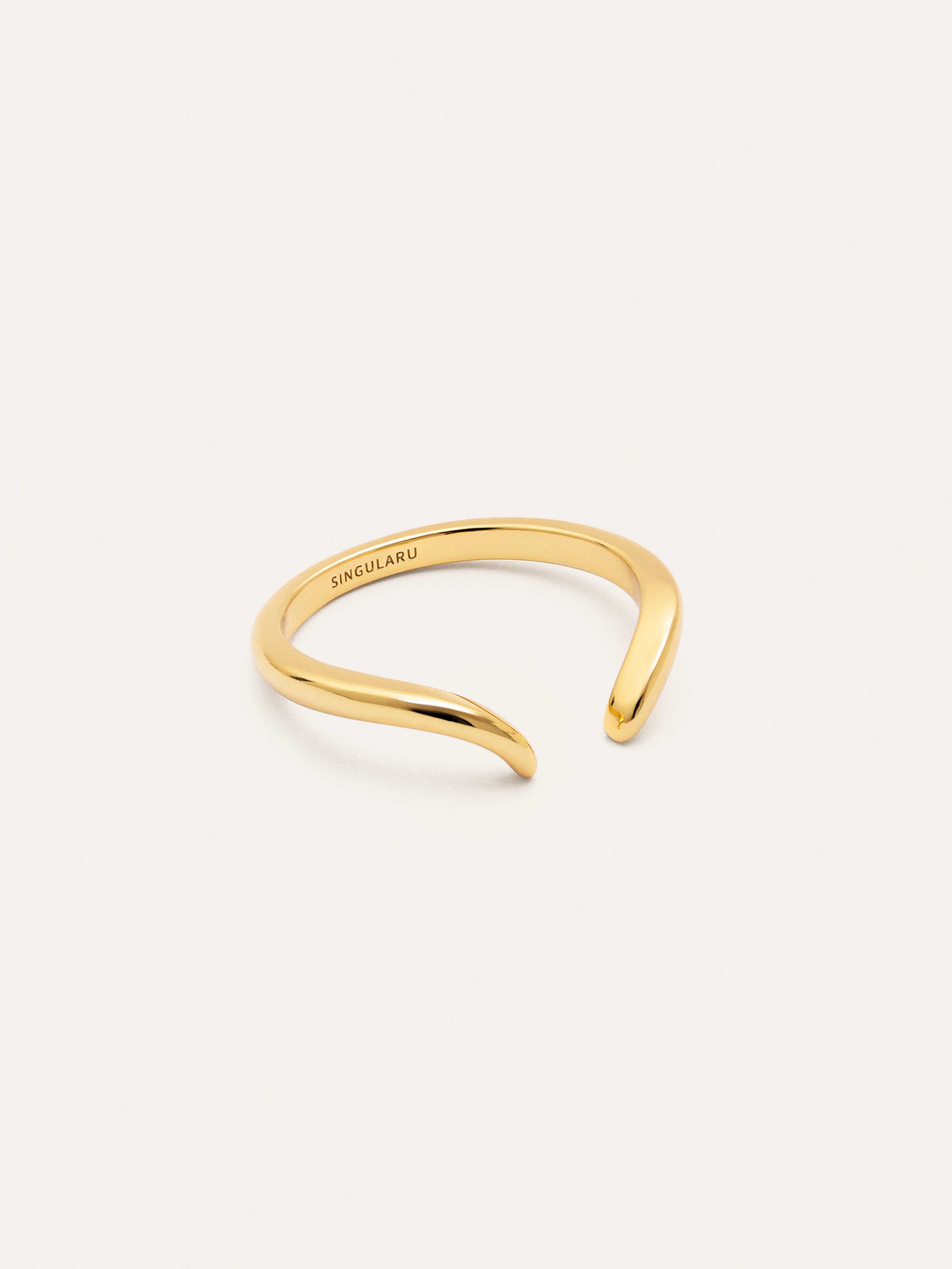 Anillo Peak Scarlett Plata Baño Oro