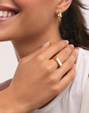 Anillo Proa Nácar Acero Baño Oro