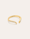 Peak Scarlett Spark Ring Silber, vergoldet