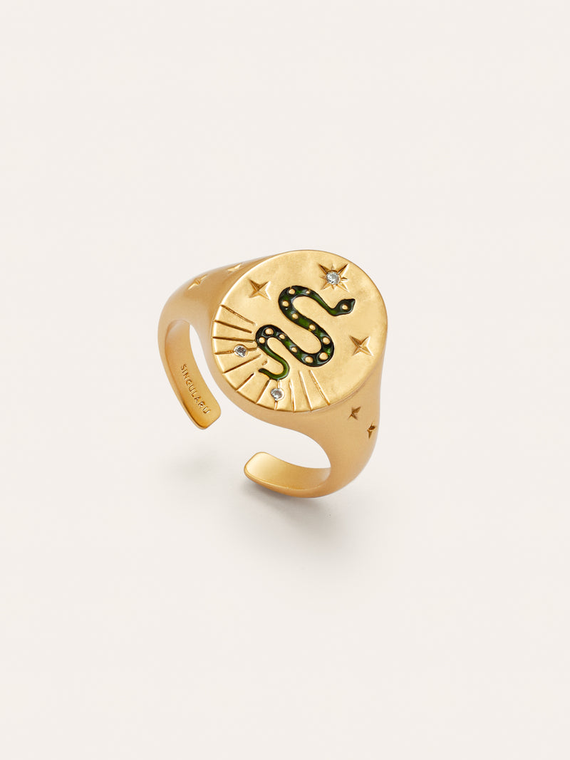 Bague Mystic Serpiente Plaqué Or