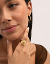 Bague Shelly Acier Plaqué Or