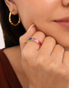 Anillo Sia Berries Baño Oro