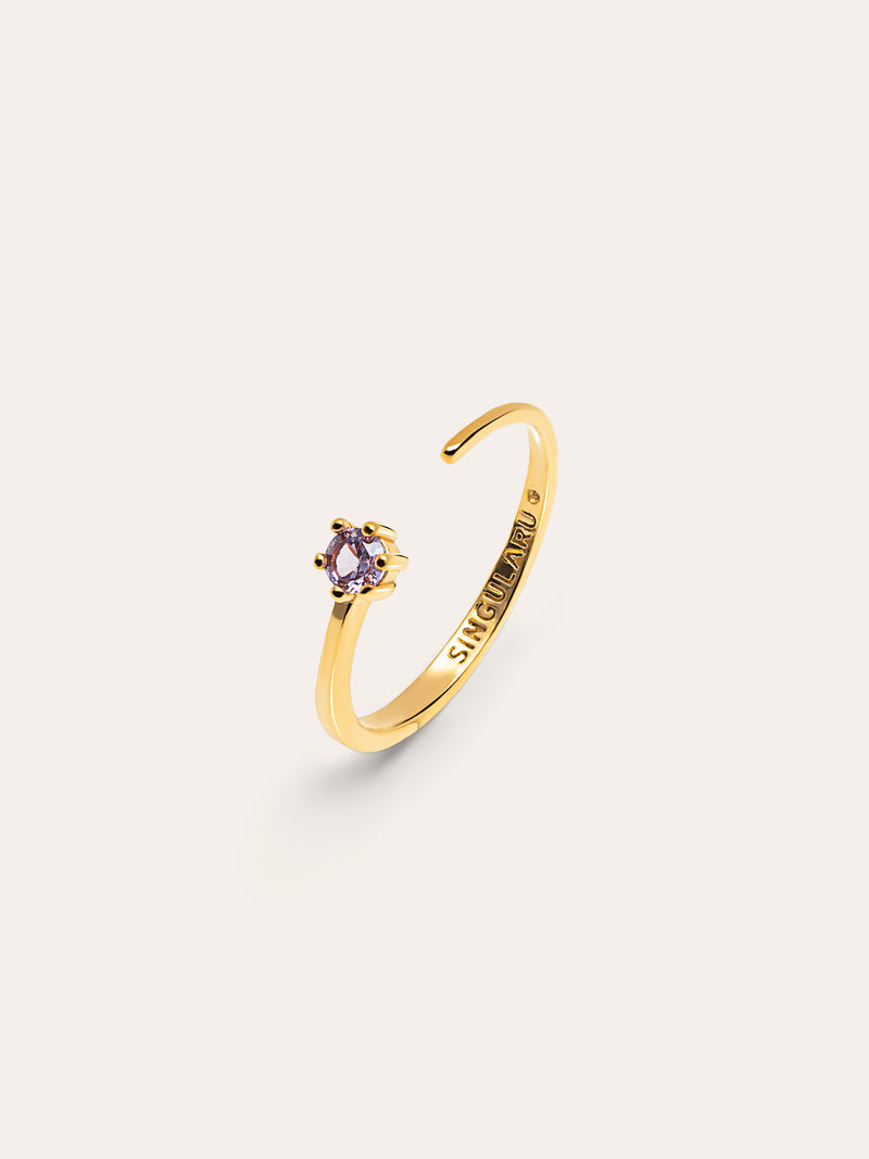 Anillo Sophie Lavande Baño Oro