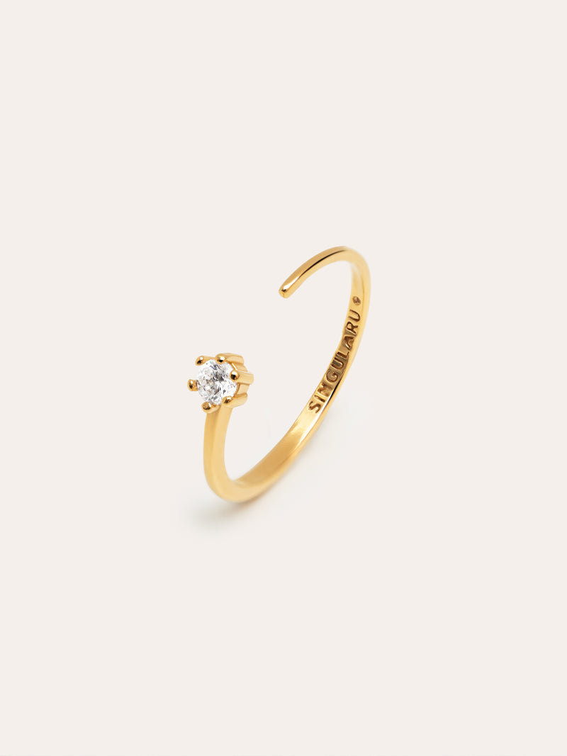 Bague Sophie Argent Plaqué Or